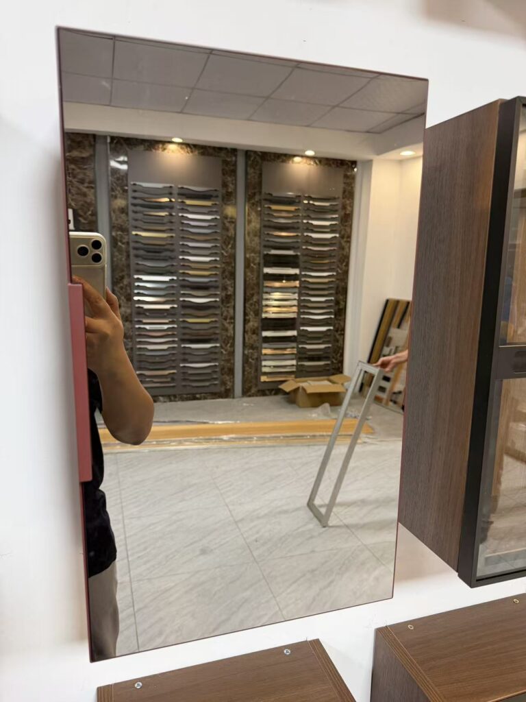 Shoe cabinet glass door case