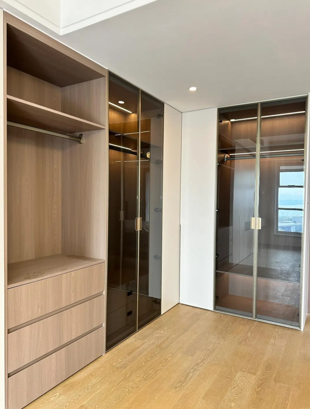 20 Series Vertical Recessed Pull Full-Frame Minimalist Glass Door