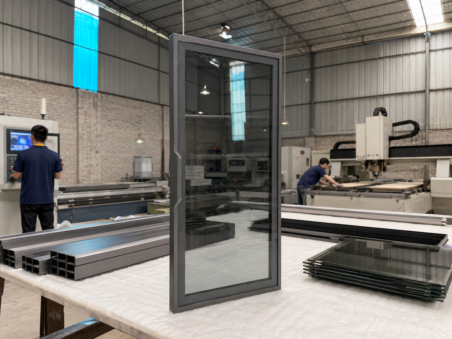 20 Series Thumb-Pull Full-Frame Minimalist Glass Door