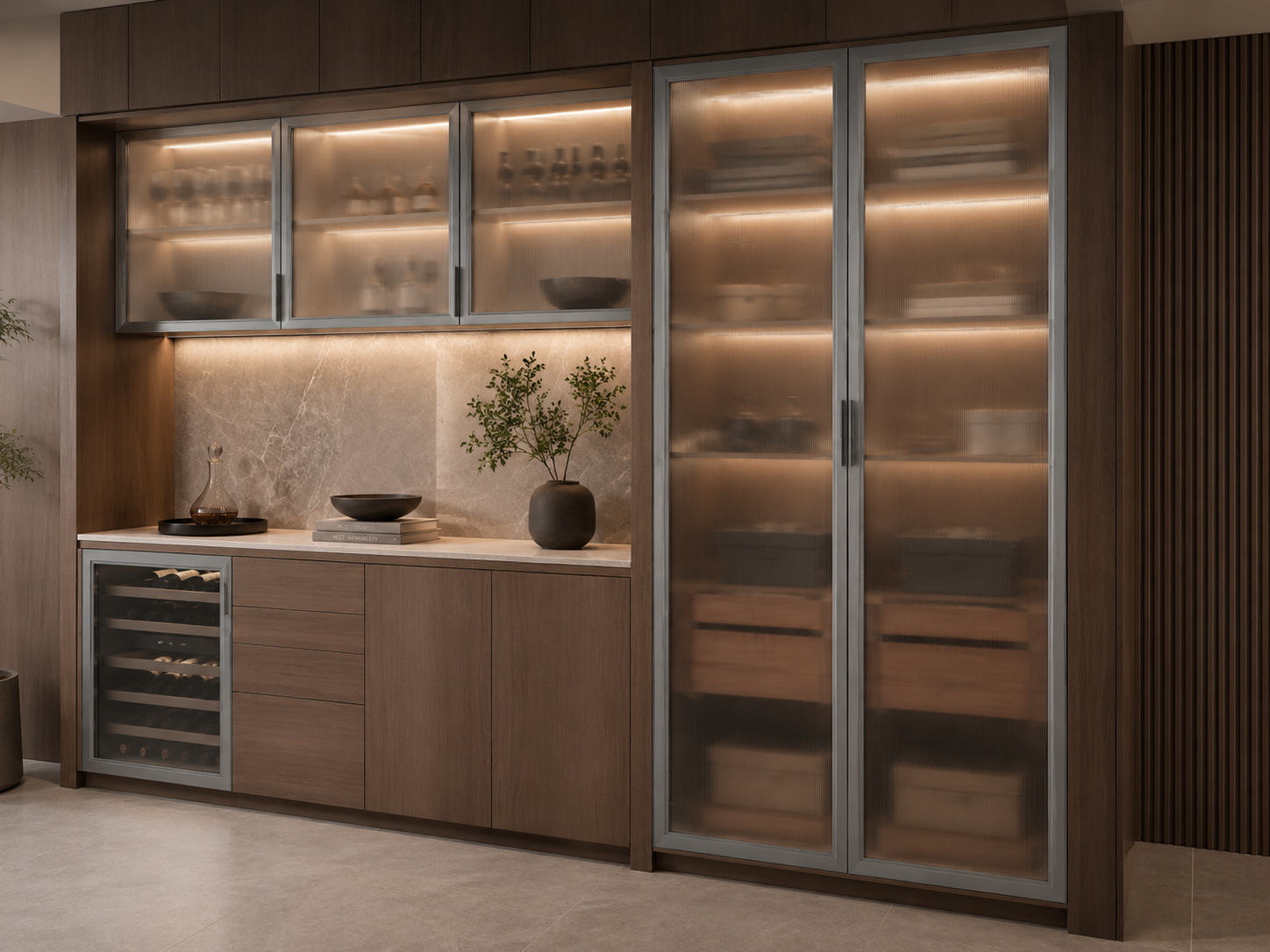 20 Series Wide-Frame Minimalist Glass Door