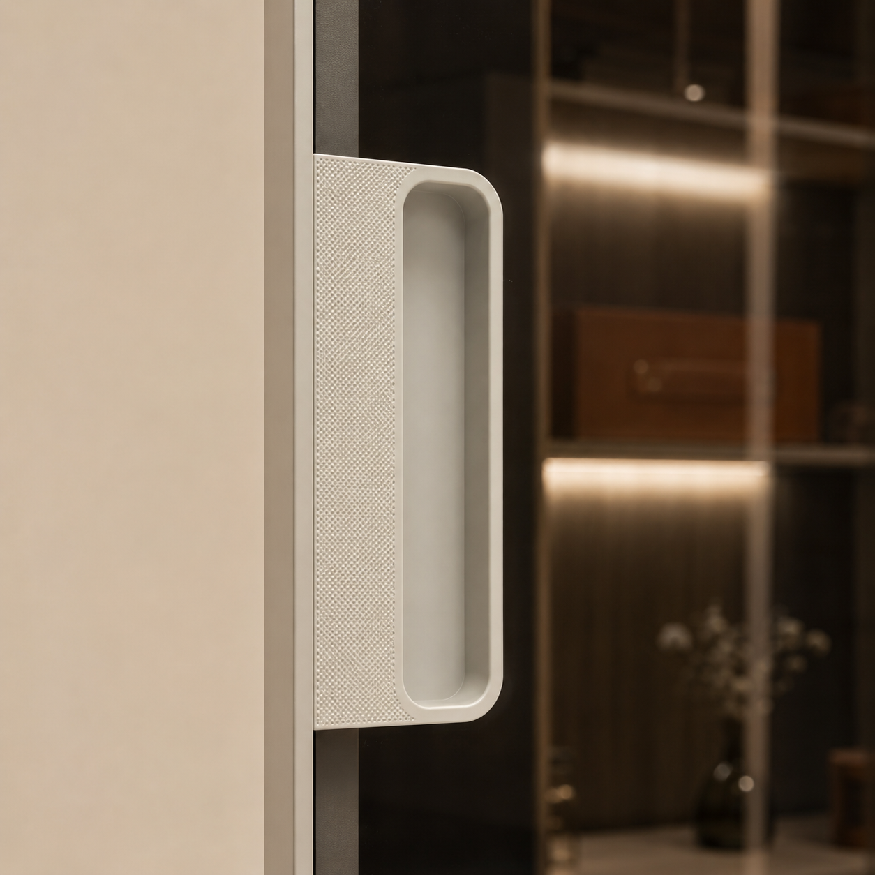 20 Series Vertical Recessed Pull Full-Frame Minimalist Glass Door