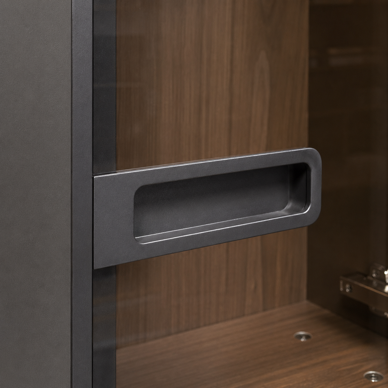 20 Series Horizontal Recessed Pull Full-Frame Minimalist Glass Door