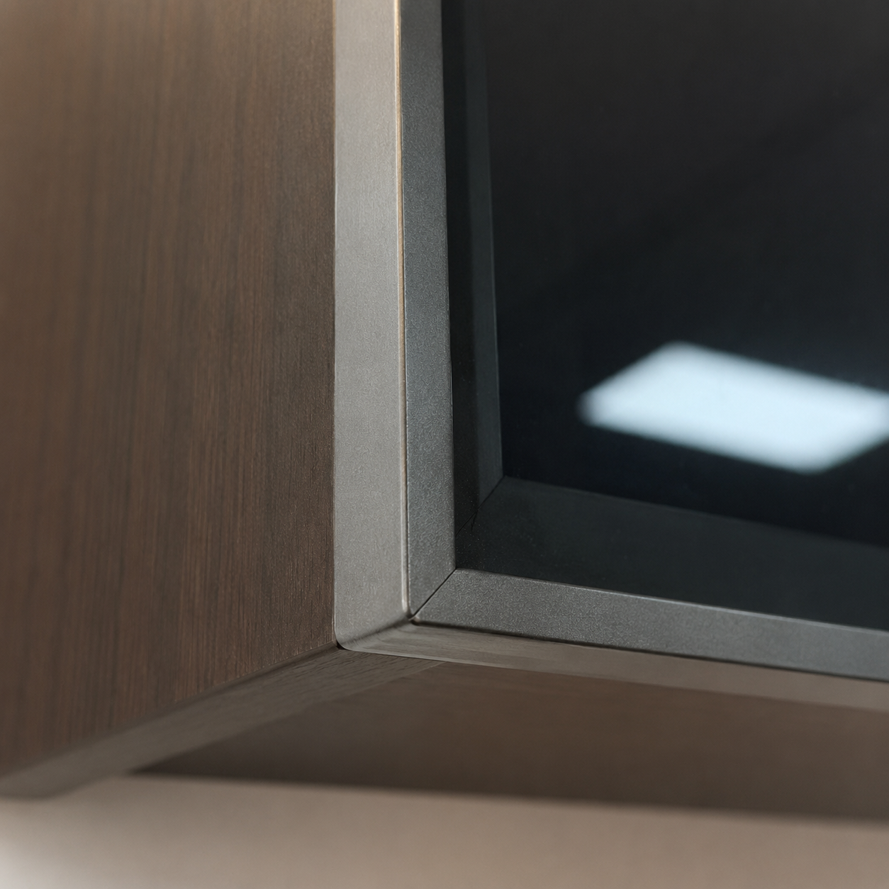 20 Series Full-Frame Minimalist Glass Door with Solid Full-Length Handle