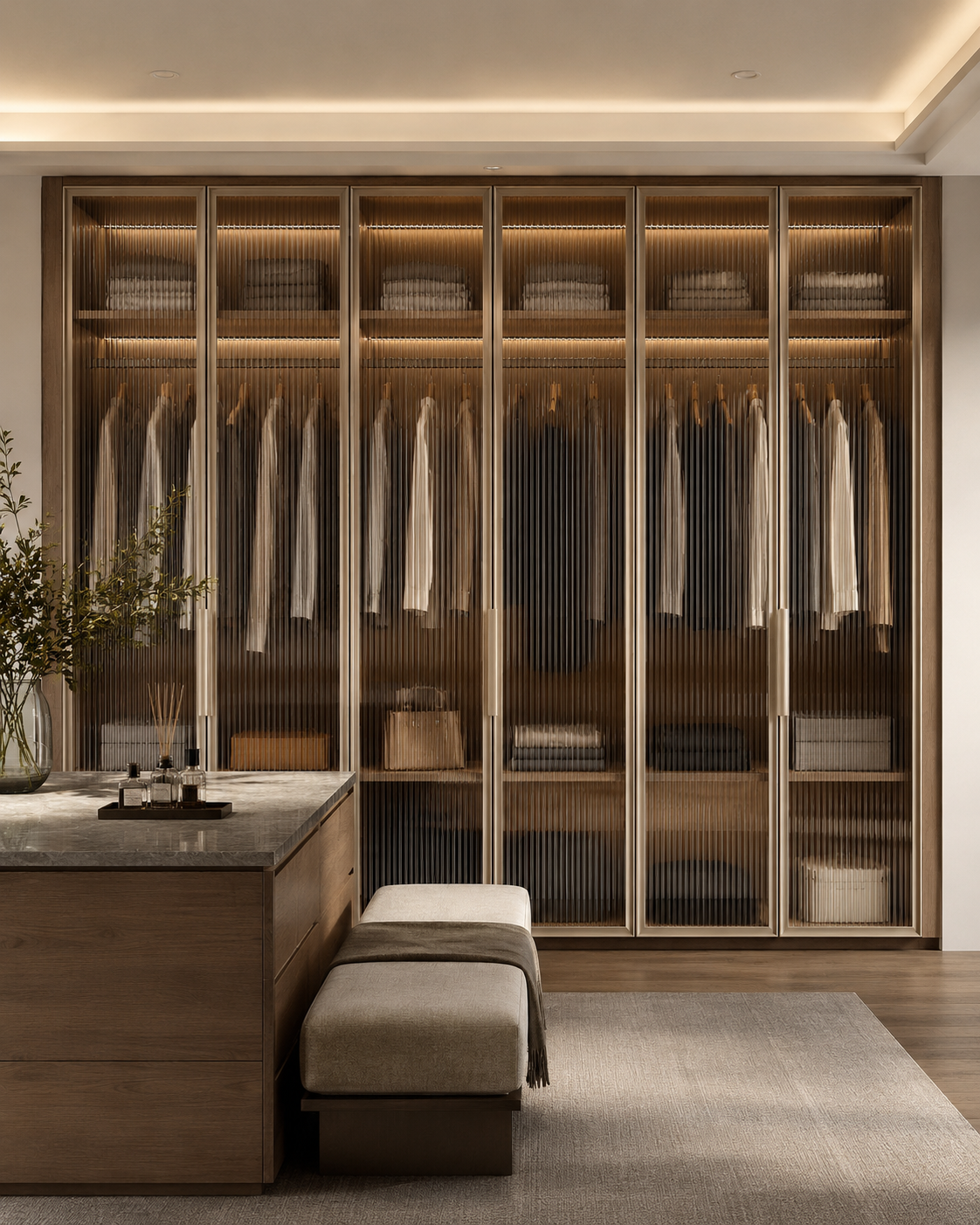 20 Series Round-Edge Full-Frame Minimalist Glass Door