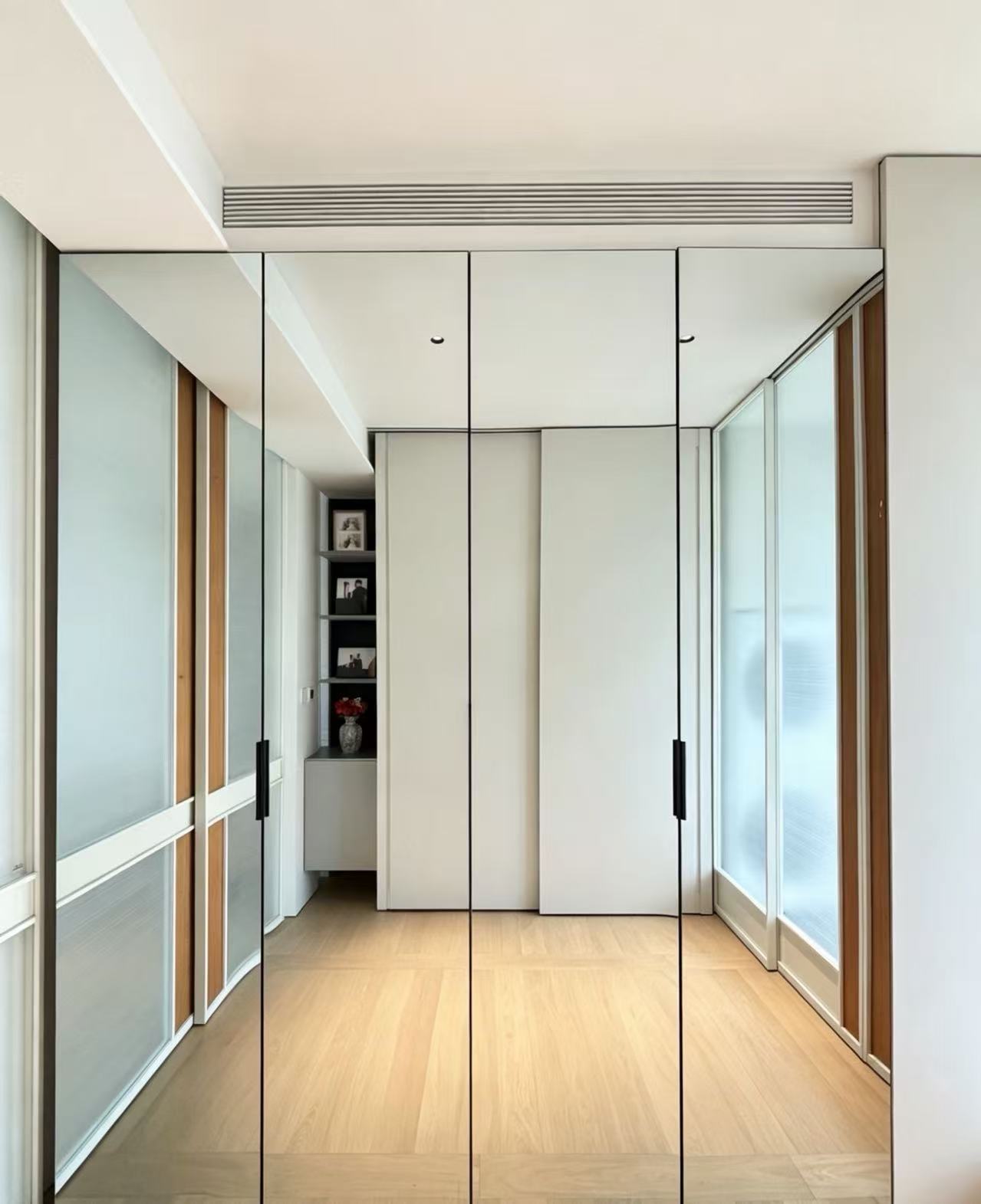 20 Series Hidden-Frame Minimalist Glass Door – F Type